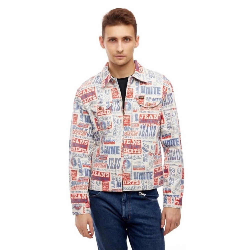 Wrangler Brad Denim Jacket Mens Size M New with Tags